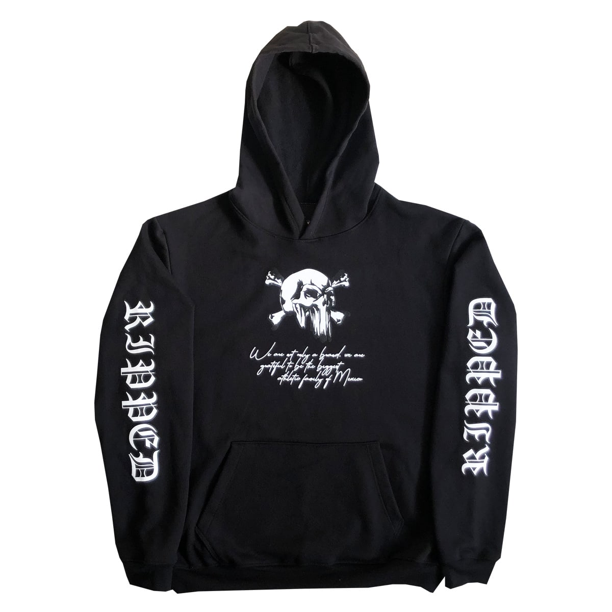 sudadera gorro gotica negra