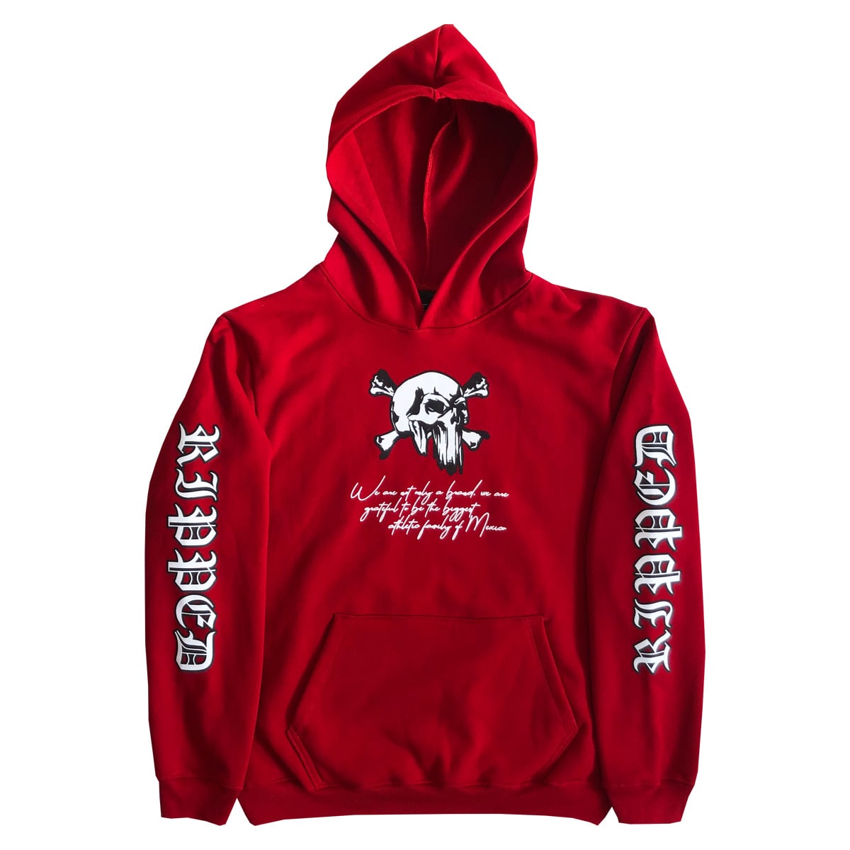 sudadera gorro gotica roja
